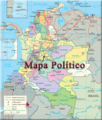 Mapa Colombia politico