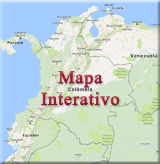 Mapa geografico Colombia