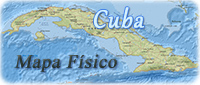 Mapa fisico Cuba