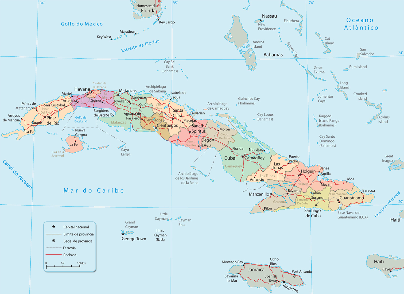 Mapa Cuba
