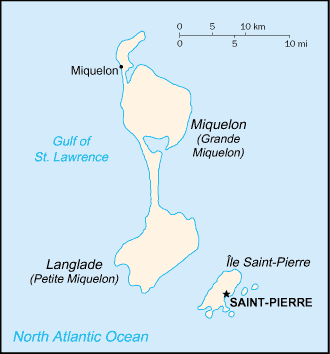 Saint Pierre and Miquelon mapa