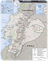 Mapa Fisico Equador