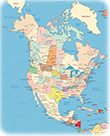 Mapa America do Norte