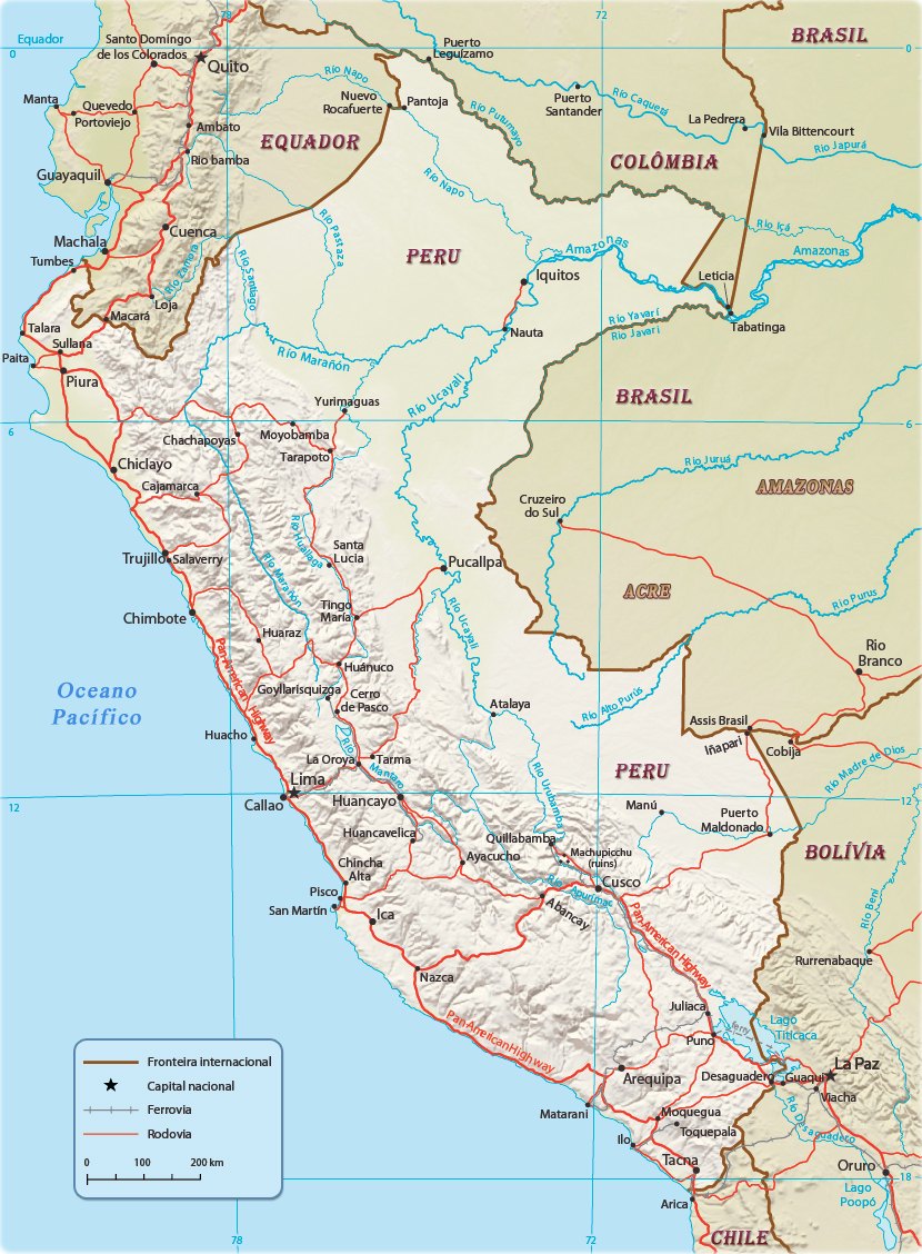 Mapa Peru Fisico