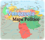 Mapa politico Venezuela